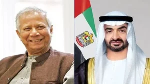 ড. ইউনূসকে সংযুক্ত আরব আমিরাতের প্রেসিডেন্টের ফোন