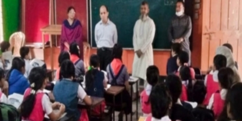 দিঘীরপাড় ইউনিয়ন পরিষদ ও বিদ্যালয় পরির্দশনে ইউএনও