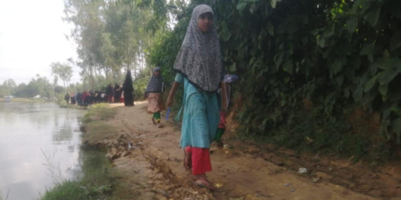 শিবগঞ্জে মাদ্রাসা আছে, রাস্তা নেই , চরম দুর্ভোগে শিক্ষক -শিক্ষার্থীরা