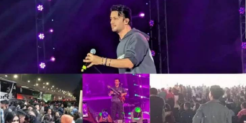 আতিফ আসলামের কনসার্টে ভিড়, নিরাপত্তা বাহিনীর লাঠিচার্জ