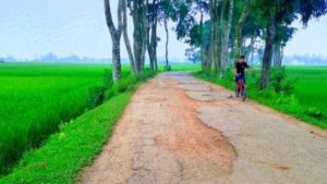 শিবগঞ্জ উপজেলার আটমূল ইউনিয়নের রাস্তার বেহাল অবস্থা