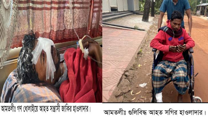 তালতলীতে বিদেশী পিস্তলসহ ২৭ মামলার আসামী গ্রেপ্তার,গুলিবিদ্ধ -১