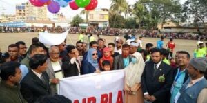 শিবগঞ্জের শহীদ আবু সাইদ আন্তঃজেলা ফুটবল টুর্নামেন্টের উদ্বোধন