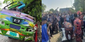 কুমিল্লায় নিয়ন্ত্রণ হারিয়ে গাছে বাসের ধাক্কা, নিহত ৩