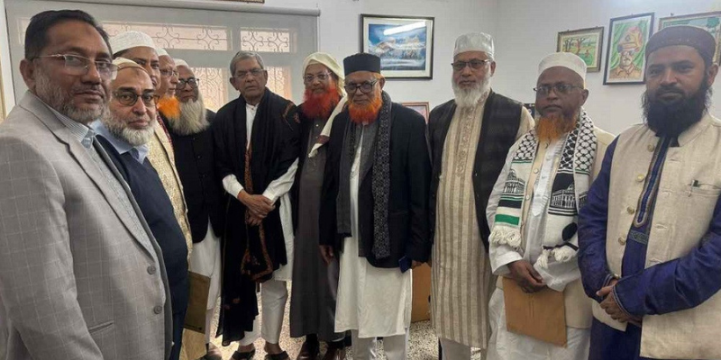 খেলাফত মজলিসের প্রতিনিধি দলের সঙ্গে মির্জা ফখরুলের সাক্ষাৎ