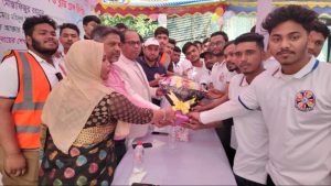 মুন্সীগঞ্জ টঙ্গীবাড়িতে ফ্রি মেডিকেল ক্যাম্প ও রক্তের গ্রুপ নির্ণয়