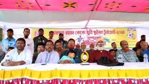 পিরোজপুরে আরাফাত রহমান কোকো স্মৃতি  ৮ দলীয় ফুটবল টুর্নামেন্টের উদ্বোধন 
