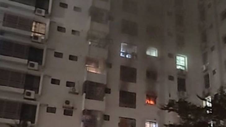 বুধবার রাতে আগুন লেগেছিল সচিব নিবাসেও