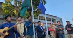 নেত্রকোণা জেলা ছাত্র ইউনিয়নের সভাপতি তানভীর সম্পাদক সায়েম
