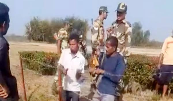 এবার দহগ্রামে শূন্যরেখায় কাঁটাতারের বেড়া স্থাপন করেছে বিএসএফ
