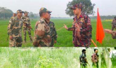 সীমান্তে বিএসএফের কাঁটাতারের বেড়া, বিজিবির বাধায় বন্ধ