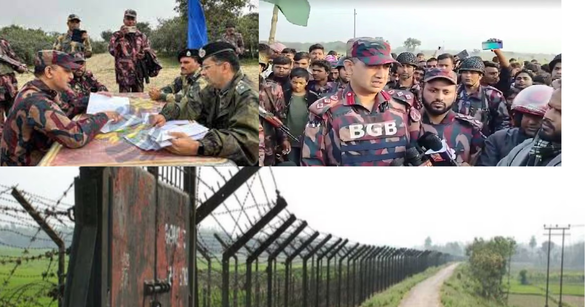 বিজিবির হস্তক্ষেপে বিএসএফ নমনীয় নিয়ন্ত্রণে চাঁপাইনবাবগঞ্জের চৌকা সীমান্ত