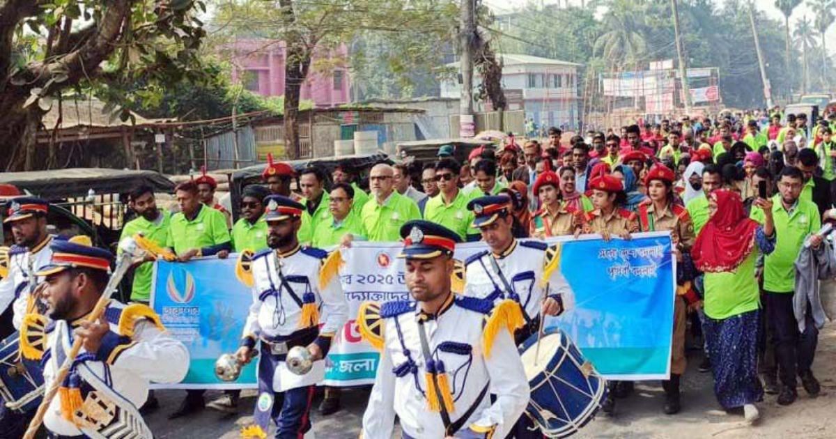পিরোজপুরে তারুন্যের উৎসব উপলক্ষে র‌্যালী ও কর্মশালা অনুষ্ঠিত হয়েছে