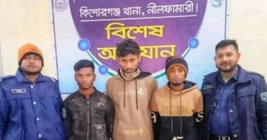 কিশোরগঞ্জে থাই গেম ও ভিসা প্রতারক তিনজন গ্রেফতার