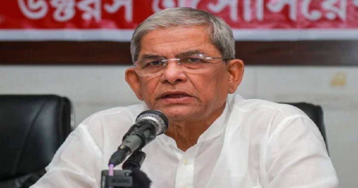 সরকারে যত বড় লোক থাকুক, পেছনে জনগণ নেই: মির্জা ফখরুল