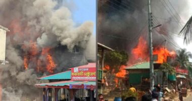 সাজেকে ভয়াবহ অগ্নিকাণ্ড, পুড়ছে একের পর এক রিসোর্ট
