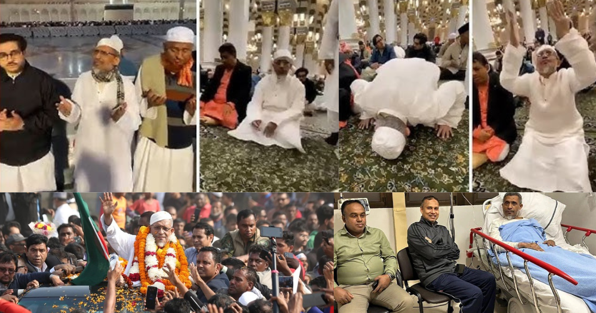 দেড় যুগ পর মুক্তি ও সুস্থতার পর শুকরিয়া জানাতে মসজিদ এ নববীতে বাবর