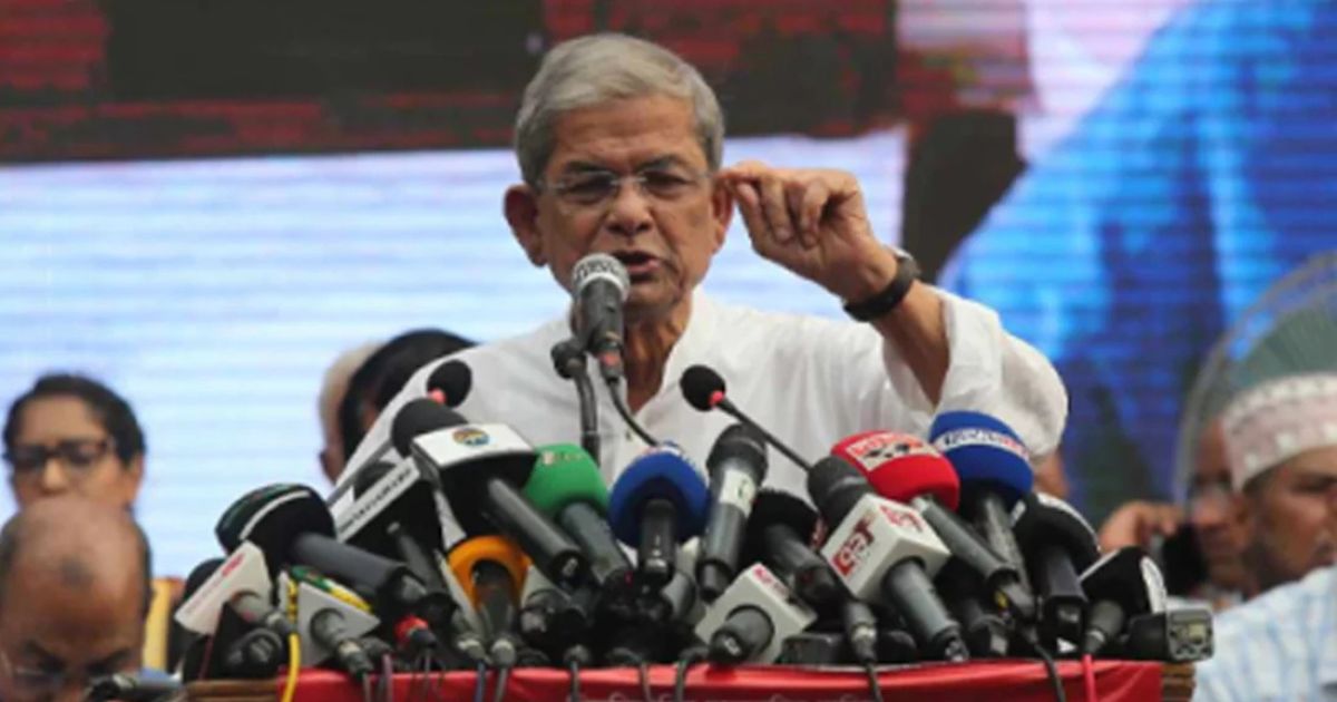 সাধারণ মানুষ সংস্কার বুঝে না,মানুষ বুঝে দুই বেলা দুই মুঠো ভাত,মোটা কাপড় আর মাথায় ছাদ :  ফখরুল