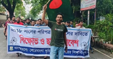 শেকৃবিতে বৈষম্যবিরোধী ছাত্র আন্দোলনের আহ্বায়ক কমিটি ঘোষনা