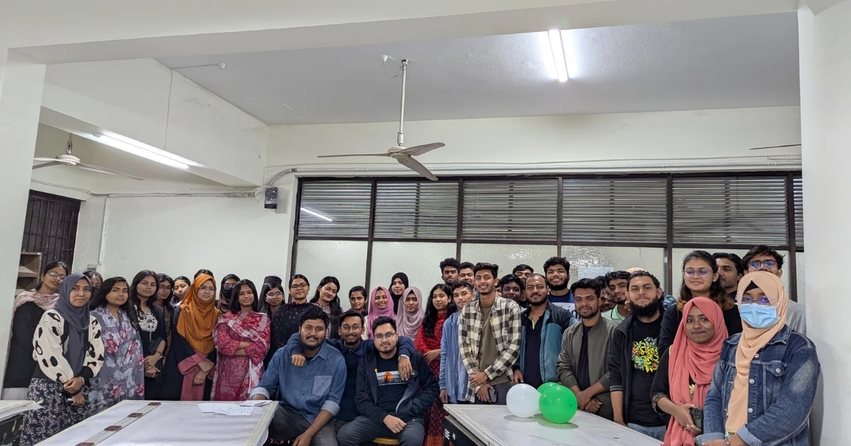 শাবি’তে জিইএস কর্তৃক আয়েজিত হয় নবীন বরণ অনুষ্ঠান
