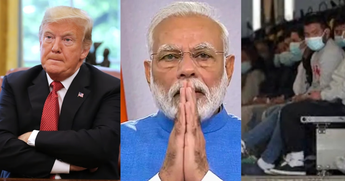 মোদির অনুরোধ না রেখে হাত-পা বেঁধে ১১২ ভারতীয়কে ফেরত পাঠাল ট্রাম্প প্রশাসন