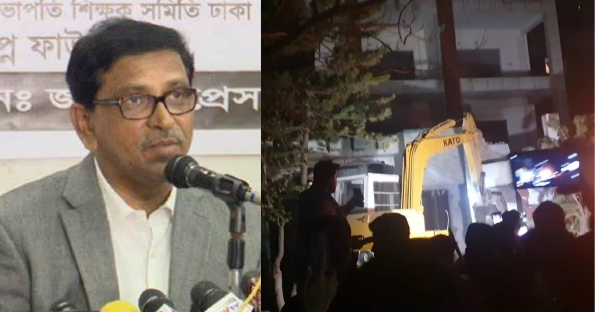রক্ষা নেই আ.লীগের, এবার কুষ্টিয়ায় গুঁড়িয়ে দেওয়া হলো হানিফের বাড়ি