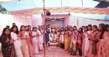 যবিপ্রবিতে সরস্বতী পূজা উদযাপন