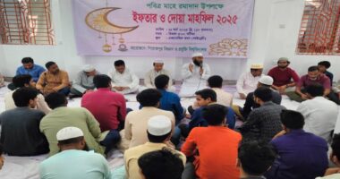 পিরোজপুর বিজ্ঞান ও প্রযুক্তি বিশ্ববিদ্যালয়ে ইফতার ও দোয়া অনুষ্ঠান