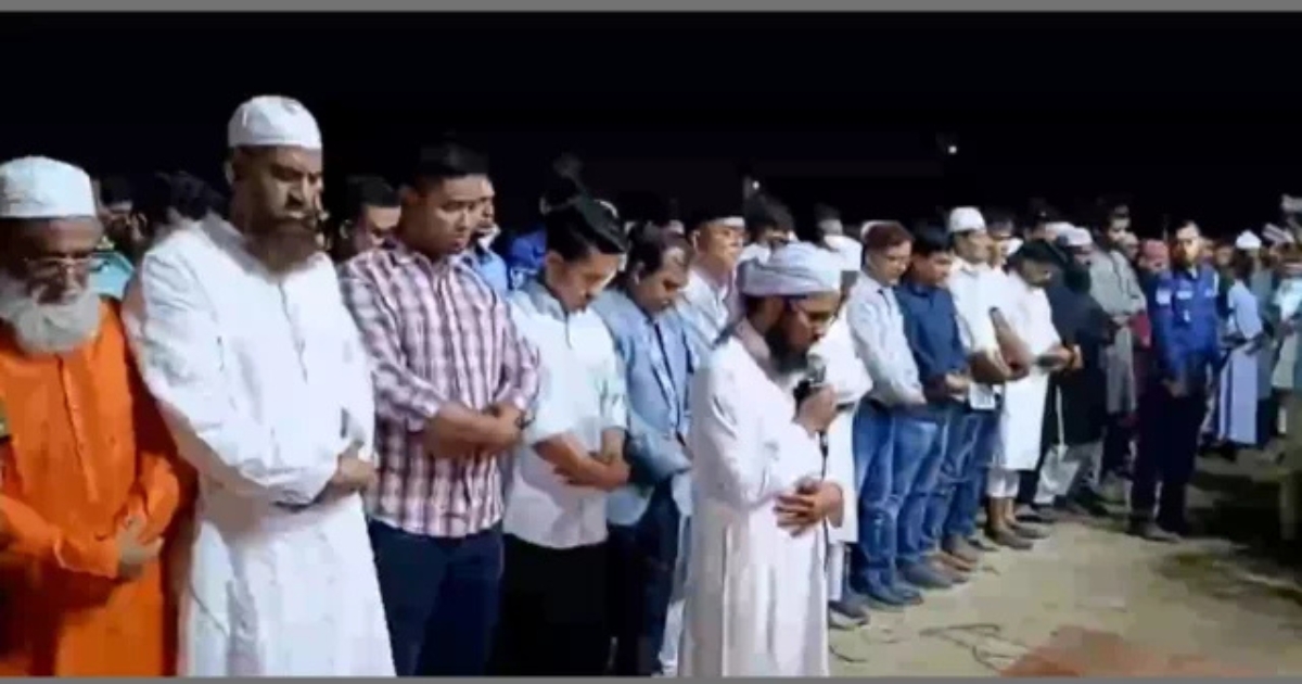 মাগুরার নোমানী ময়দানে শিশু আছিয়ার জানাজা অনুষ্ঠিত