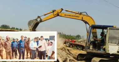 সুবর্ণচরে অবৈধ ইটভাটা গুড়িয়ে দিলেন প্রশাসন, জরিমানা ও ১ মাসের বিনাশ্রম কারাদণ্ড