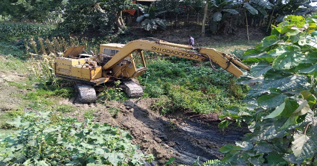ঘাটাইল ঝিনাই নদীর খাল খনন কাজ উদ্বোধন