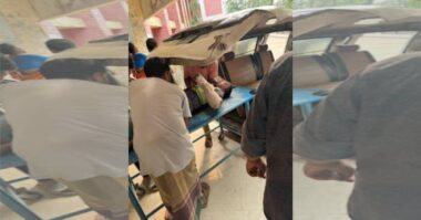 রাজবাড়ীতে ভাড়া চাওয়ায় ভ্যানচালককে কুপিয়ে যখম