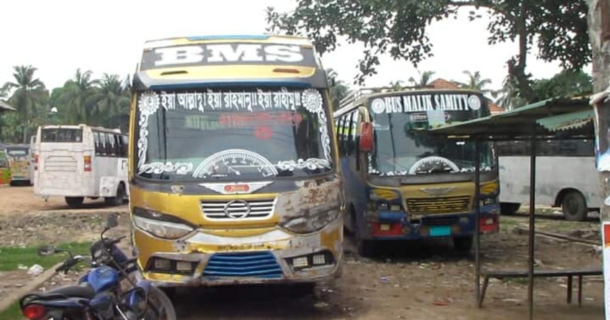 ভোলার ৫ রুটের বাস ধর্মঘট প্রত্যাহার