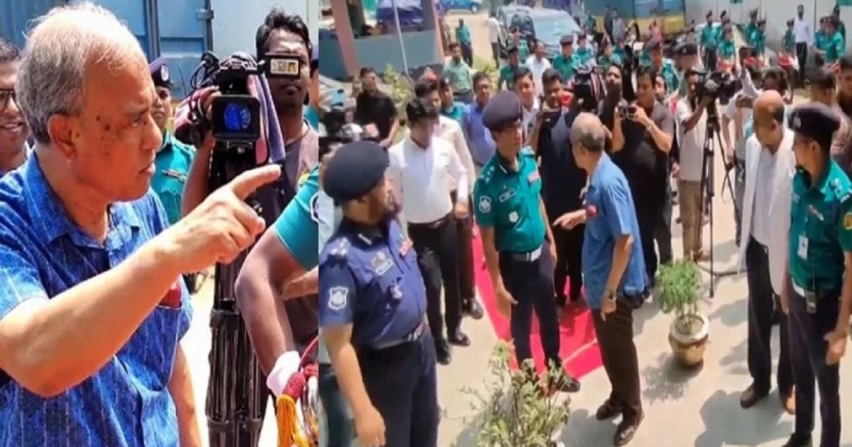 লাল গালিচা দেখেই রেগে পুলিশ অফিসারের ওপর ক্ষোভ ঝাড়লেন স্বরাষ্ট্র উপদেষ্টা