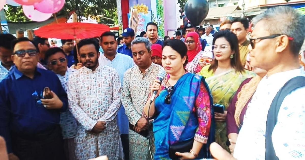 বর্ণাঢ্য শোভাযাত্রার মাধ্যমে সাংগ্রাই উৎসব শুরু: