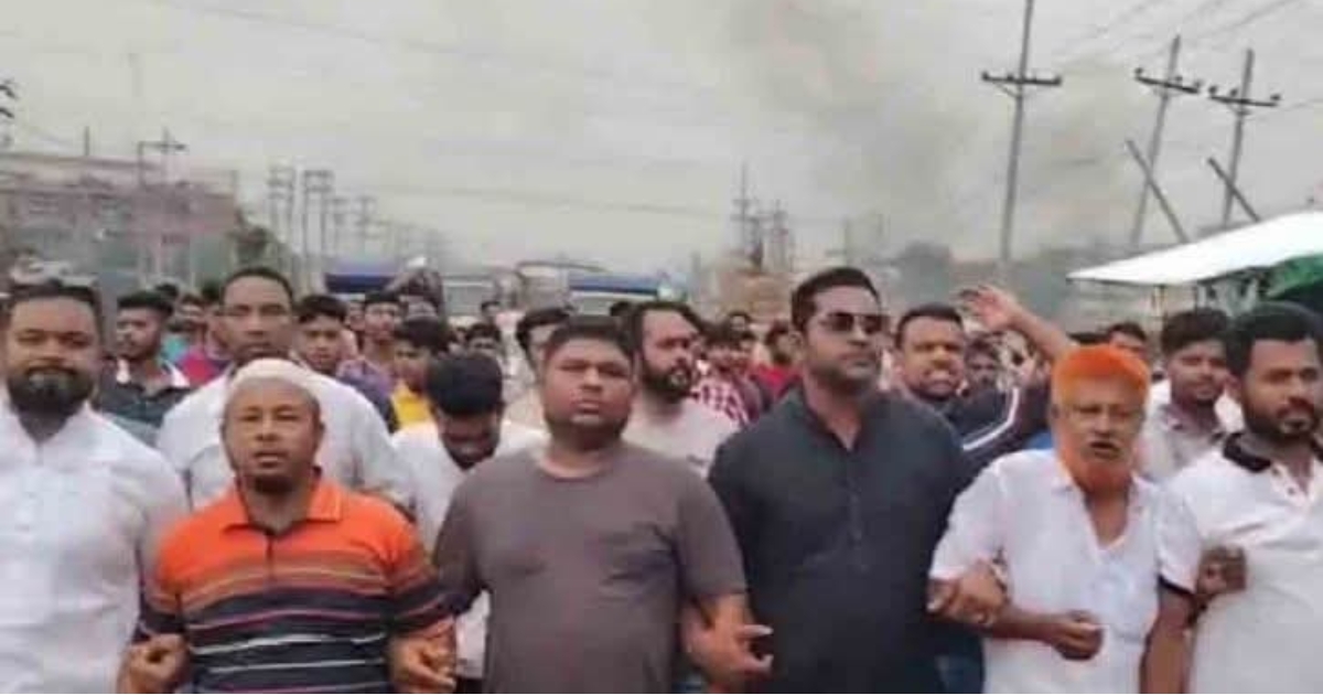 সোনারগাঁয়ে নিষিদ্ধ ছাত্রলীগের মিছিলের প্রতিবাদে বিএনপির বিক্ষোভ