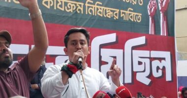 খুনি হাসিনা ও আ.লীগ বাংলাদেশে রাজনীতি করতে পারে না : সারজিস