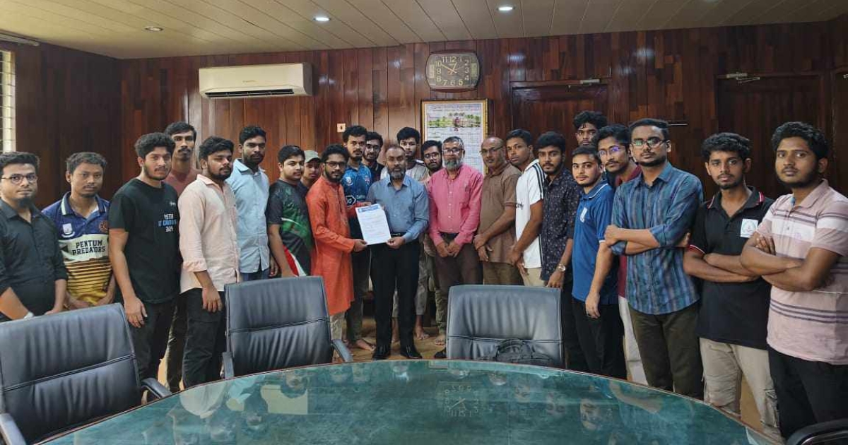 পবিপ্রবিতে বিএসসি ইঞ্জিনিয়ারদের প্রতি বৈষম্য দূরীকরণের দাবিতে স্মারকলিপি প্রদান