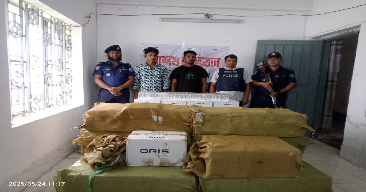 পুলিশের অভিযানে ১৬ লক্ষ টাকার বিদেশি সিগারেটসহ আটক ২, জব্দ ২টি মাহিন্দ্র গাড়ি