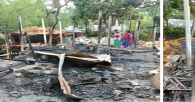 নলডাঙ্গায় অগ্নিকান্ডে নিঃস্ব হলো এক কৃষক পরিবার