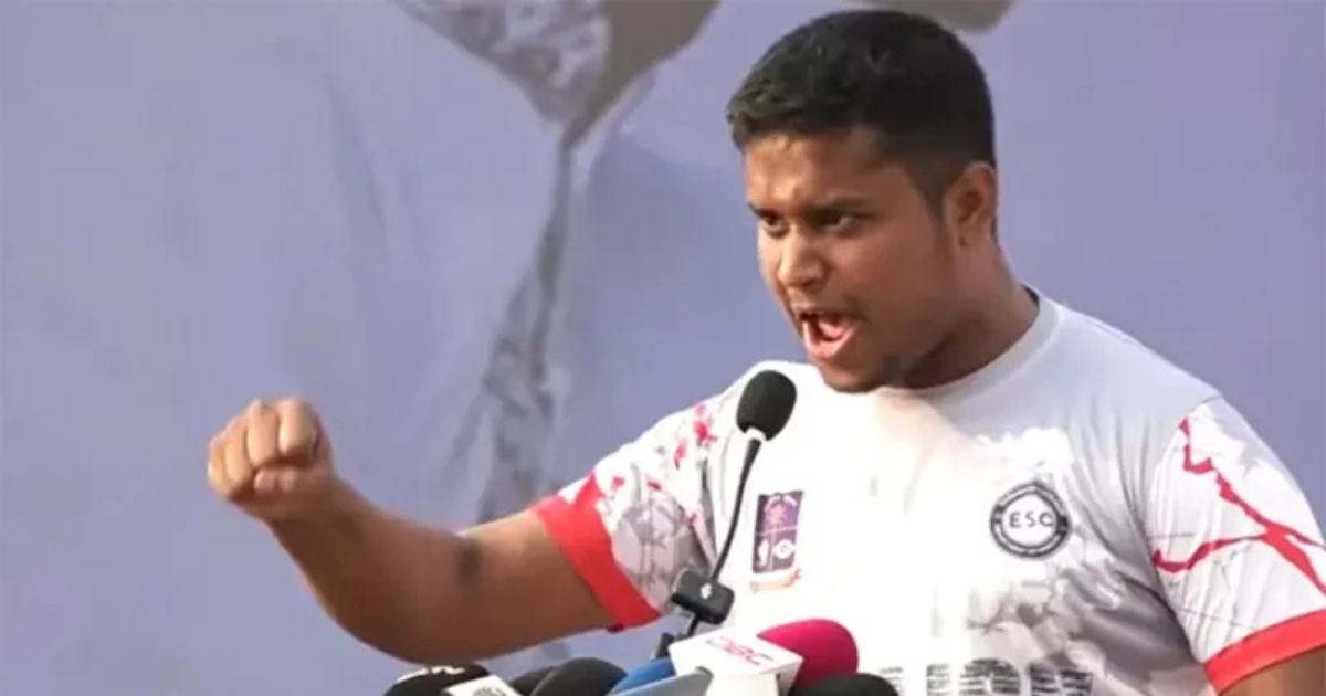 ইন্টেরিম সাবধান ! আলিফের রক্তের ওপর দাঁড়িয়ে ভারতীয় আগ্রাসনের রাস্তা উন্মুক্ত করলে পরিণতি ভালো হবে না : হাসনাত