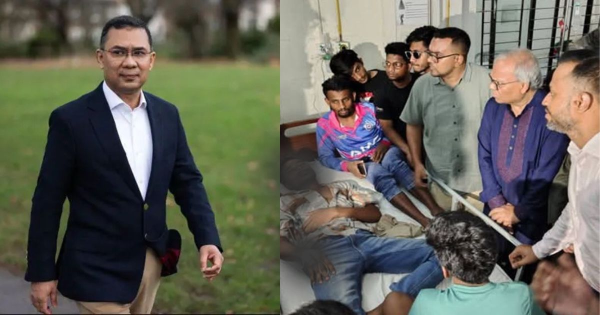 হাসপাতালে ‘বিষপান করা’ চোখ হারানো সেই ৪ জুলাই যোদ্ধার পাশে তারেক রহমান