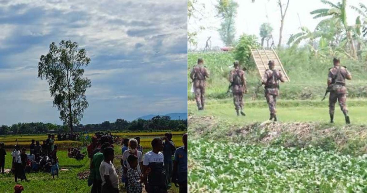 বিএসএফের গুলিতে উত্তপ্ত রৌমারী সীমান্ত, বিজিবির পাশে স্থানীয়রা