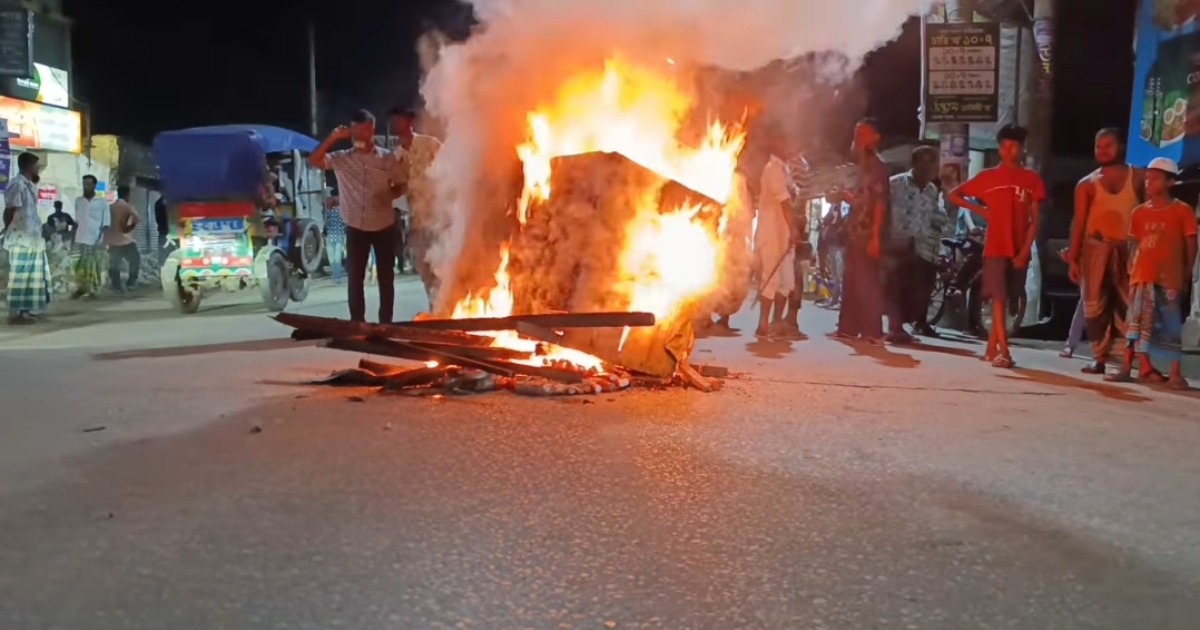 ভোলায় ফের বাস শ্রমিক ও সিএনসি ড্রাইভারের মধ্যে সংঘর্ষ