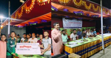 রাত্রিকালীন ক্রিকেটে চমক, গলাচিপায় ফাইনাল খেলা ও পুরস্কার বিতরণে জনতার ভিড়