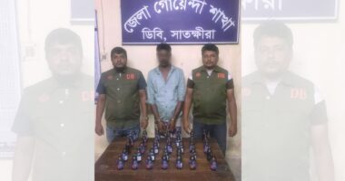 মাদকবিরোধী বিশেষ অভিযানে ৩৫ বোতল ফেন্সিডিল সহ ০১ জন গ্রেফতার
