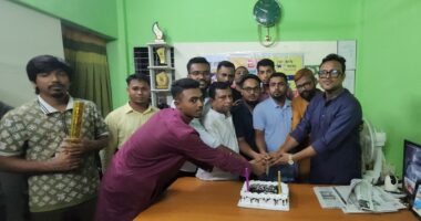 'ভোলা প্রকাশ' এর ৫ম প্রতিষ্ঠাবার্ষিকী ও সম্পাদক বিজয় বাইন এর জন্মদিন উদযাপন