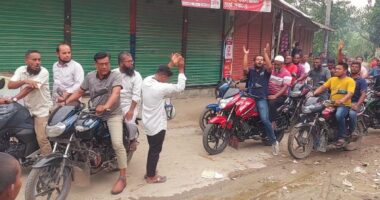 চর সামাইয়ায় হোন্ডা বহর ; আন্দালিব পার্থর পক্ষে জনসচেতনতা কার্যক্রম