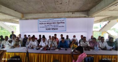 সংবাদ সম্মেলনে বিএনপি নেতা মাহবুবুর রহমান মিঠুর বিরুদ্ধে মিথ্যা সংবাদের প্রতিবাদ
