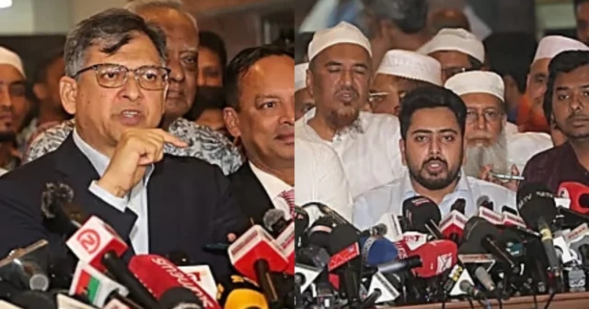 প্রধান উপদেষ্টার সামনে নির্বাচনের সময় নিয়ে বৈঠকে ‘তর্কে’ জড়ালেন সালাহউদ্দিন ও নাহিদ